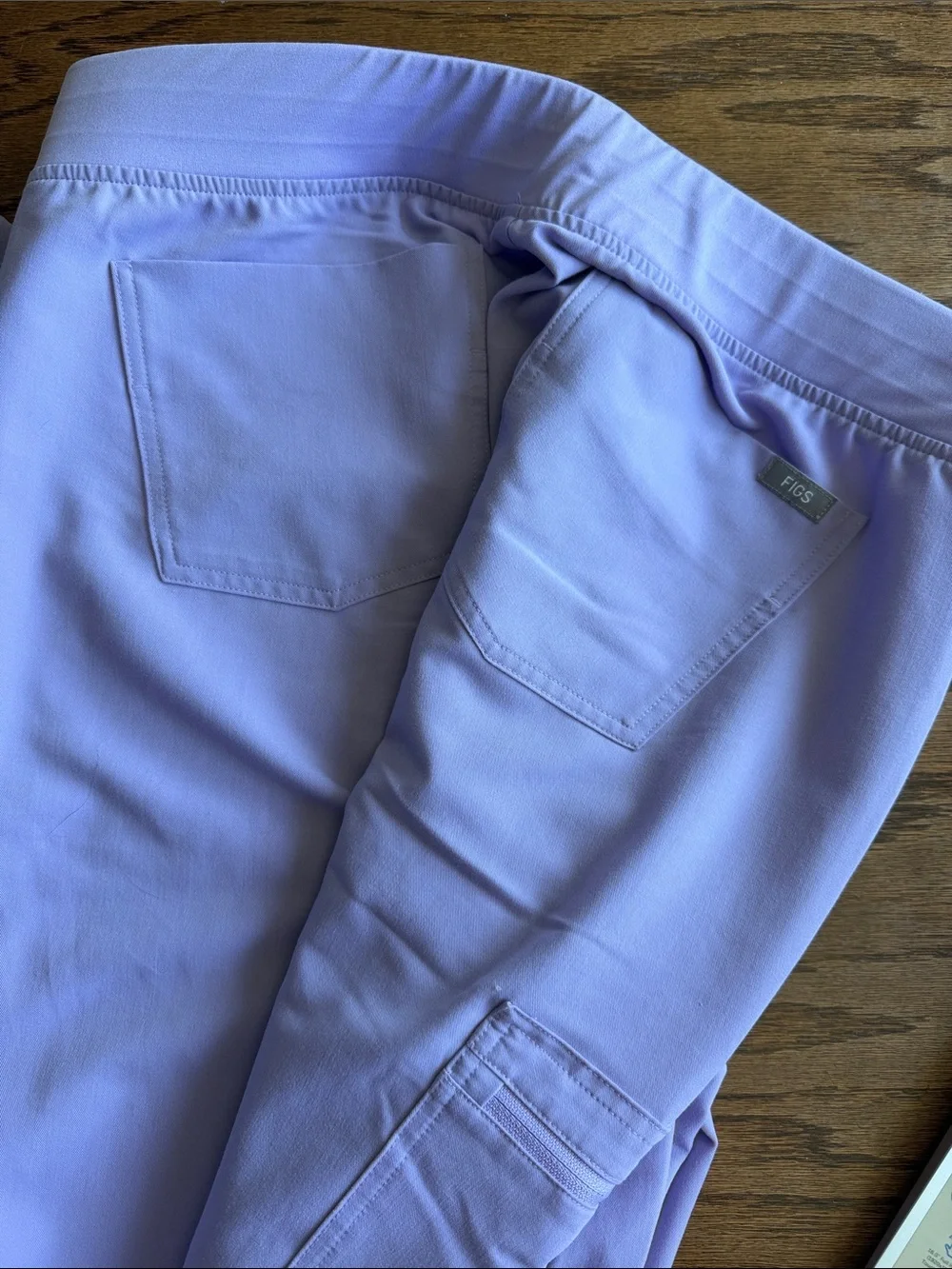 Figs Lavender Jogger Pants & Scrub Top Set - Picture 4 of 4